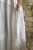 Tasha Damask T Shirt Maxi Dress White